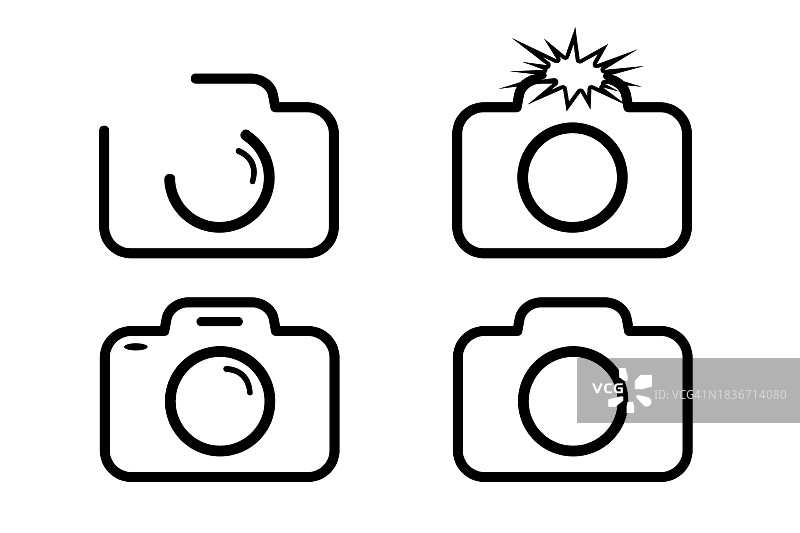 相机碰撞表情符号合集图片素材