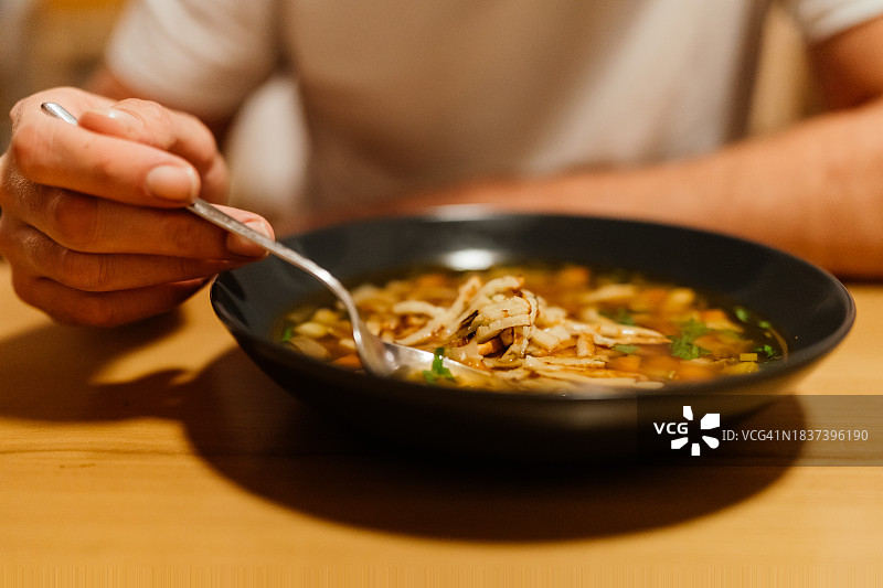 巴伐利亚蔬菜煎饼汤图片素材