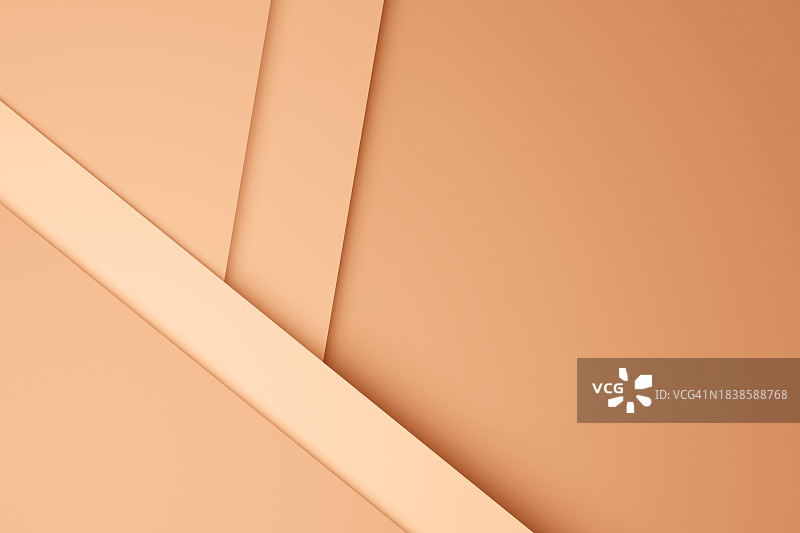 多层纸张背景，扁平风格，潘通蜜桃色图片素材