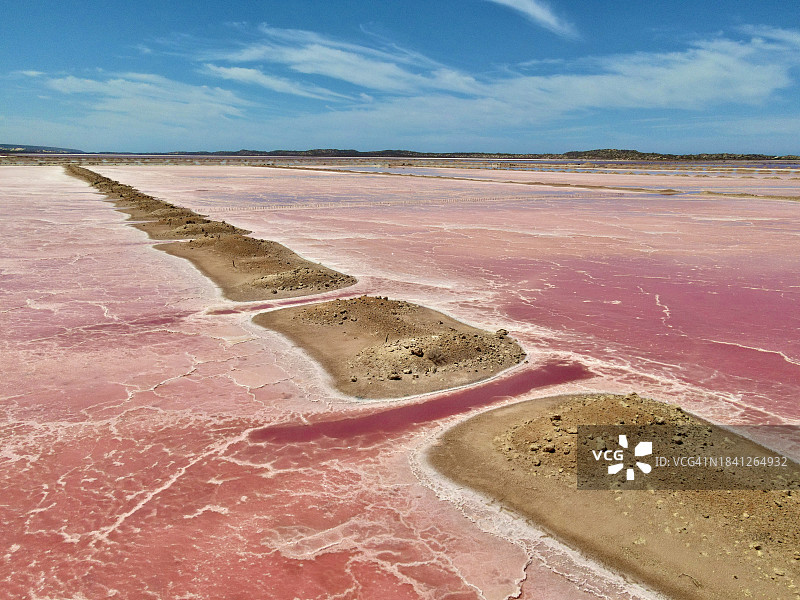 澳大利亚西部盐湖的图案图片素材