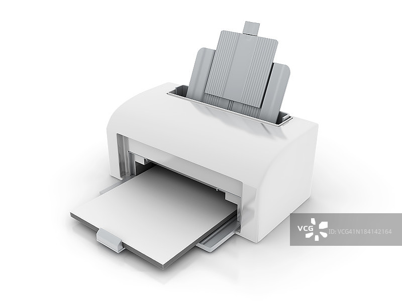 白色激光打印机图片素材