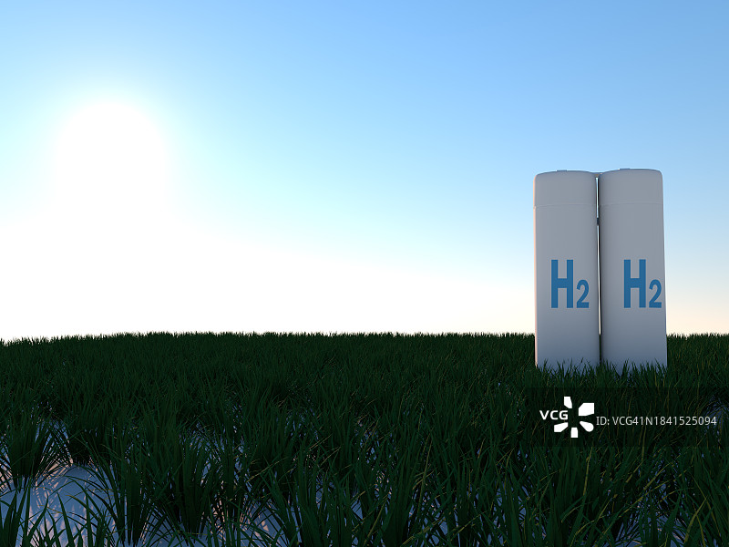 氢气罐图片素材