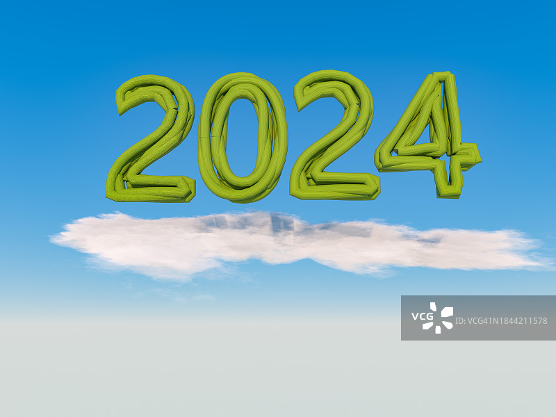 迎接2024新年图片素材