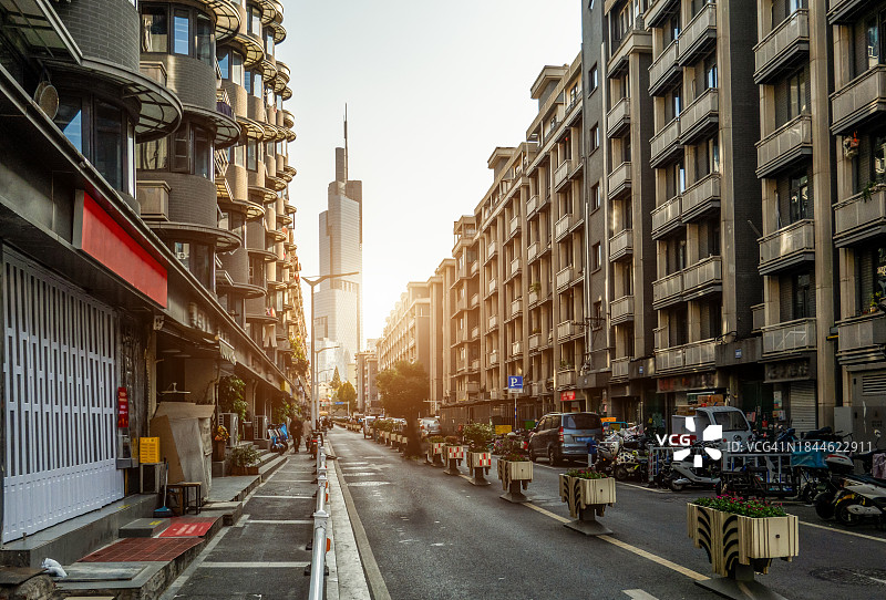 南京紫峰大厦及住宅区图片素材