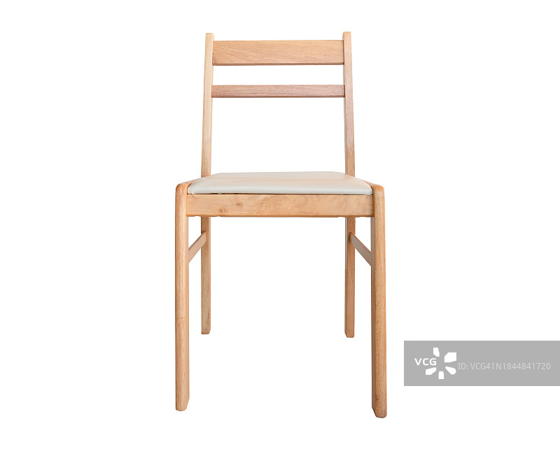 白色塑料木质皮革现代设计师椅，白色背景隔离家具系列图片素材