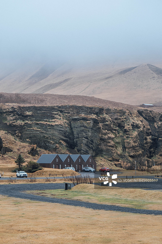冰岛维克镇的雾天图片素材