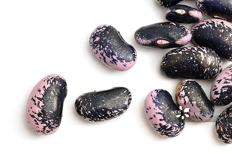 散落的菜豆种子图片素材