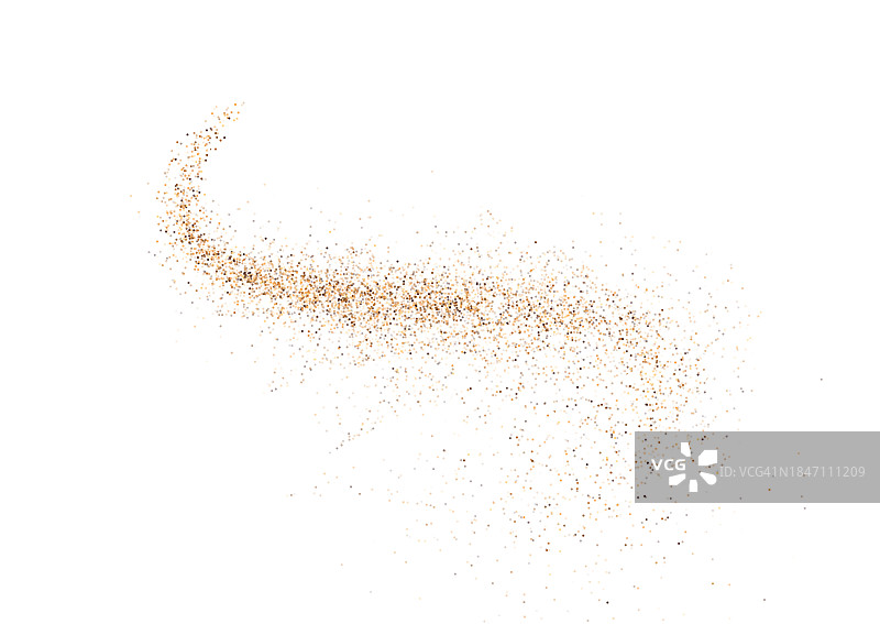 矢量插画：咖啡或巧克力粉末飞溅图片素材