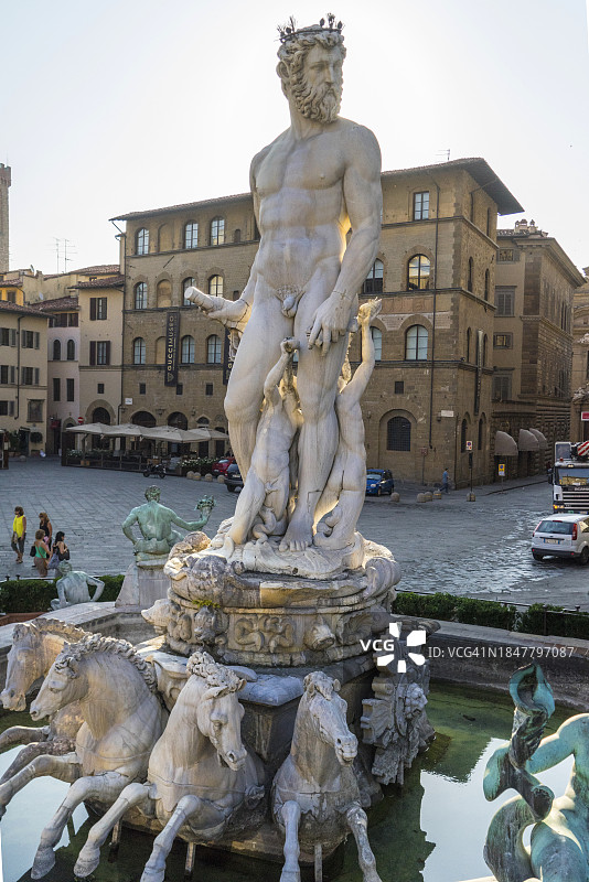 佛罗伦萨领主广场海神喷泉图片素材