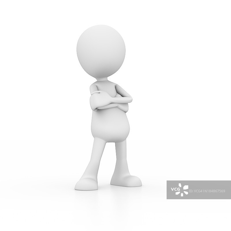 站立的困惑的男人图片素材