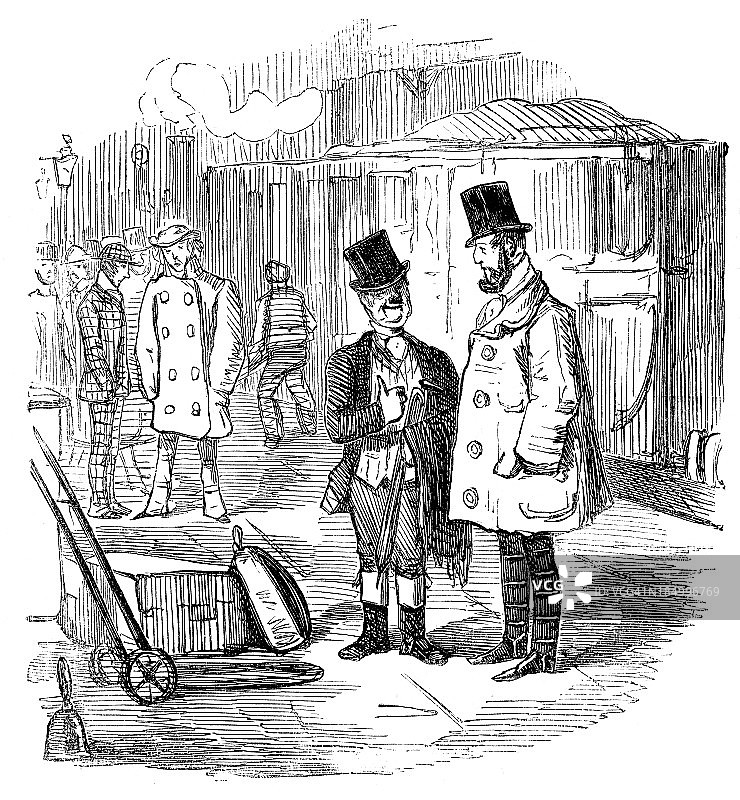 维多利亚时代的火车站图片素材