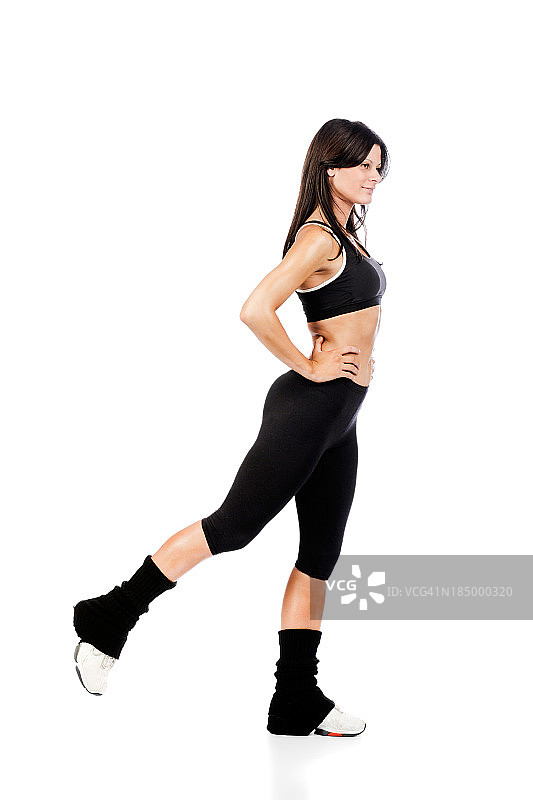 抬腿姿势2图片素材