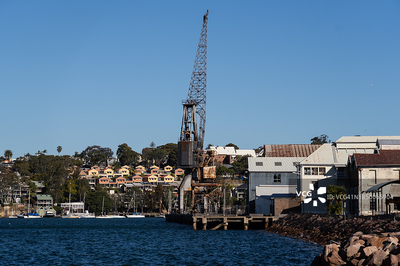 澳大利亚悉尼湾的鹦鹉岛图片素材
