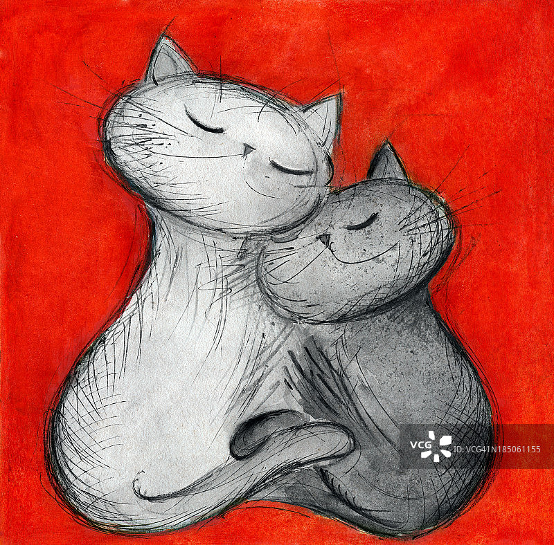 喜欢猫咪图片素材