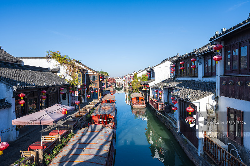 苏州山塘街旅游景点图片素材