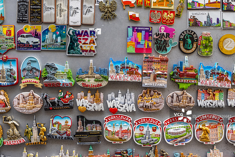 华沙冰箱贴纪念品图片素材