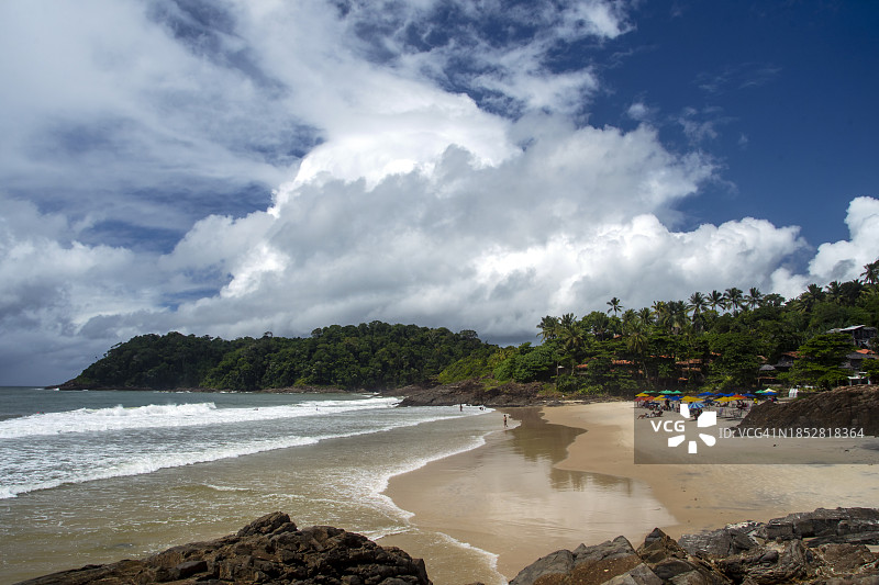 巴西巴伊亚州伊塔卡雷蒂里里卡海滩图片素材