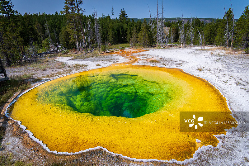 黄石国家公园温泉景观图片素材
