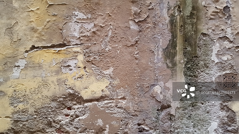 破旧的街道墙壁细节图片素材