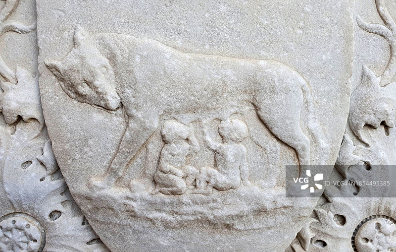 意大利佛罗伦萨的卡比托利欧狼浅浮雕图片素材