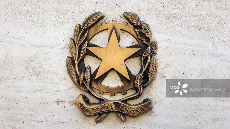 意大利共和国国徽图片素材