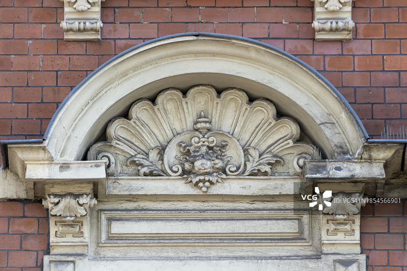 德国开姆尼茨卡斯贝格新艺术风格房屋外墙装饰（萨克森州）图片素材