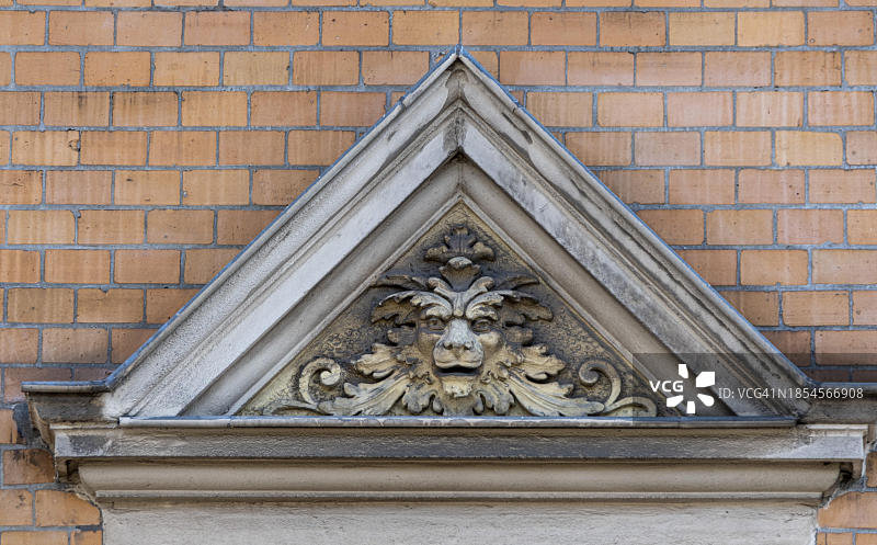 德国开姆尼茨卡斯贝格新艺术风格房屋外墙装饰（萨克森州）图片素材