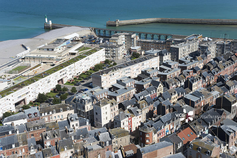 法国勒特雷波尔港口风光图片素材