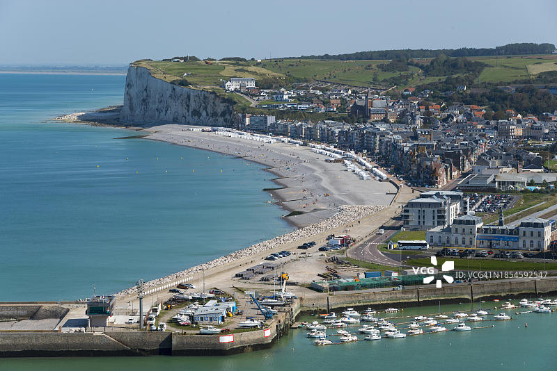 法国诺曼底滨海梅尔斯布雷勒河口英吉利海峡风光图片素材