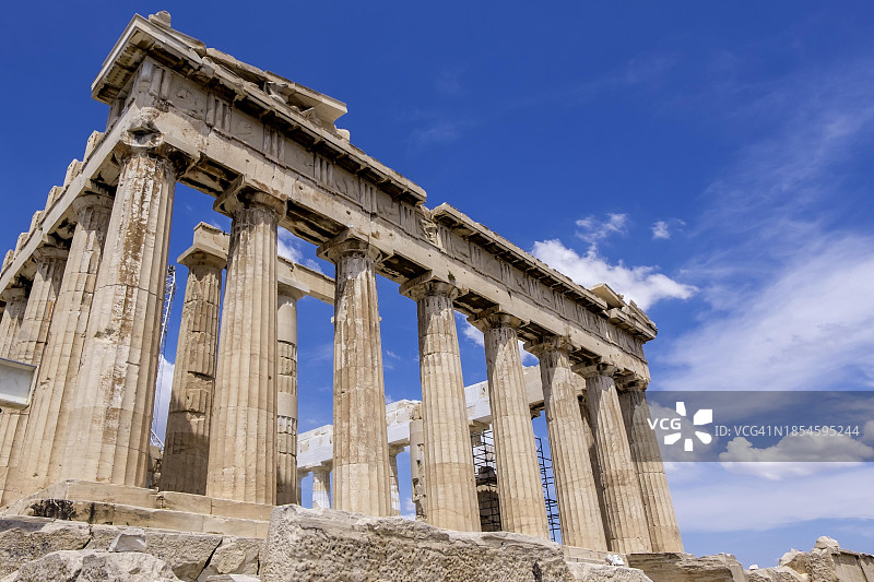 雅典卫城帕特农神庙图片素材