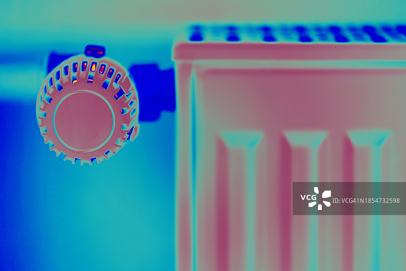 加热器和恒温器热红外效应图片素材