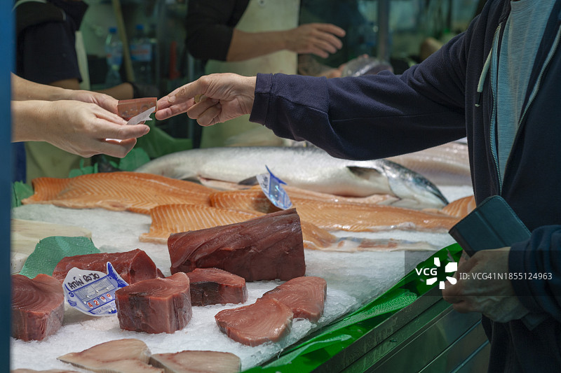 鱼市交易图片素材