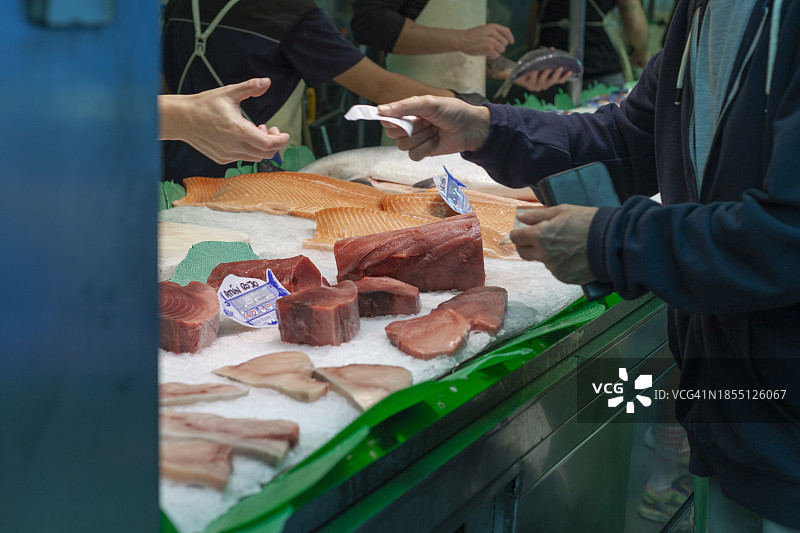 鱼市交易图片素材