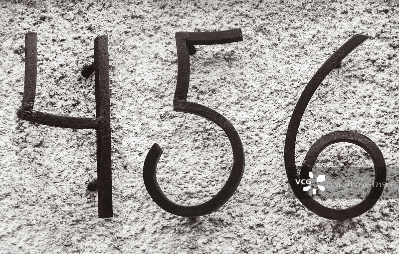 墙上的自行车标志特写图片素材