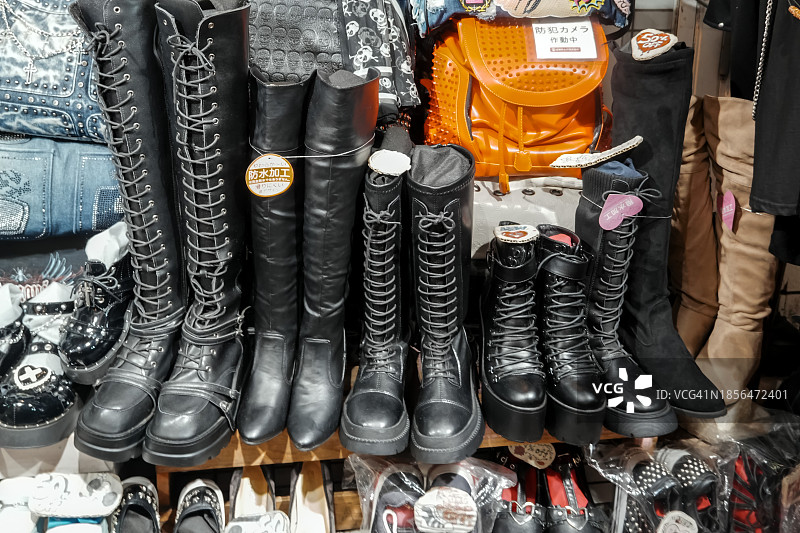 原宿时尚鞋履图片素材