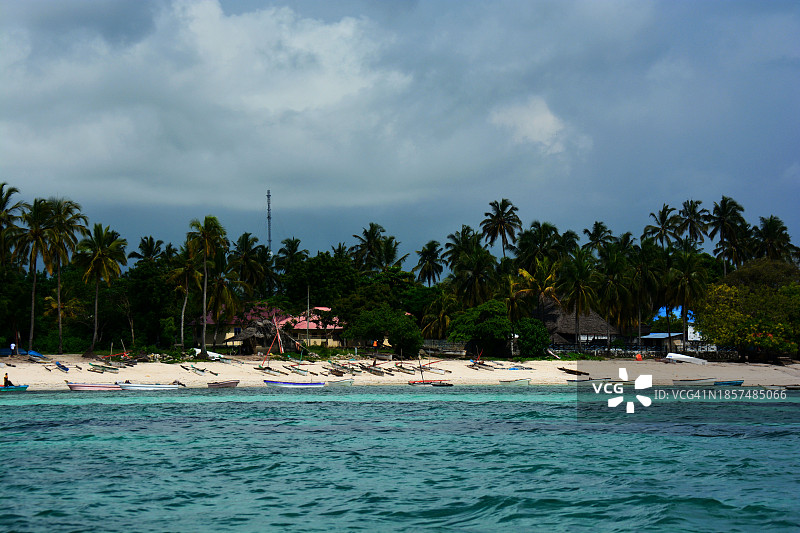 南桑给巴尔海岸图片素材