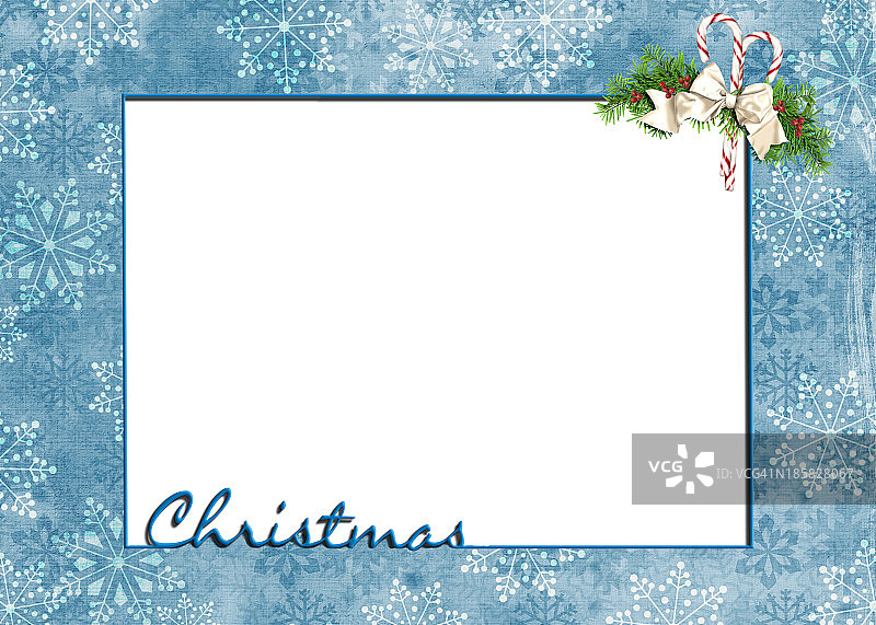 圣诞节雪花边框图片素材