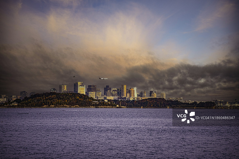 波士顿日出图片素材