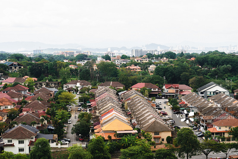 雪兰莪州沙阿南的马来西亚住宅区图片素材