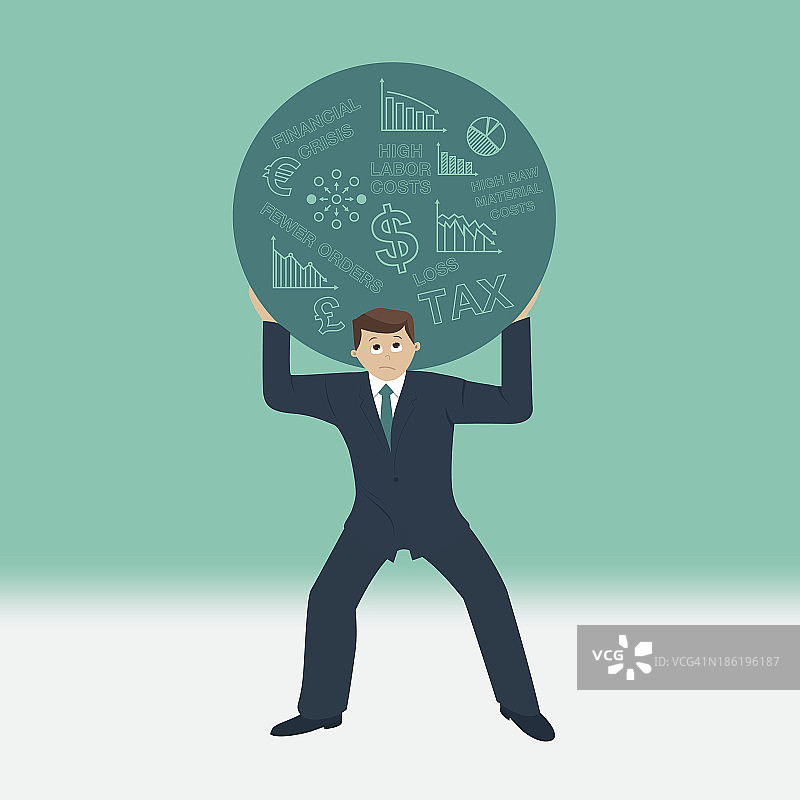 压力下的商人图片素材