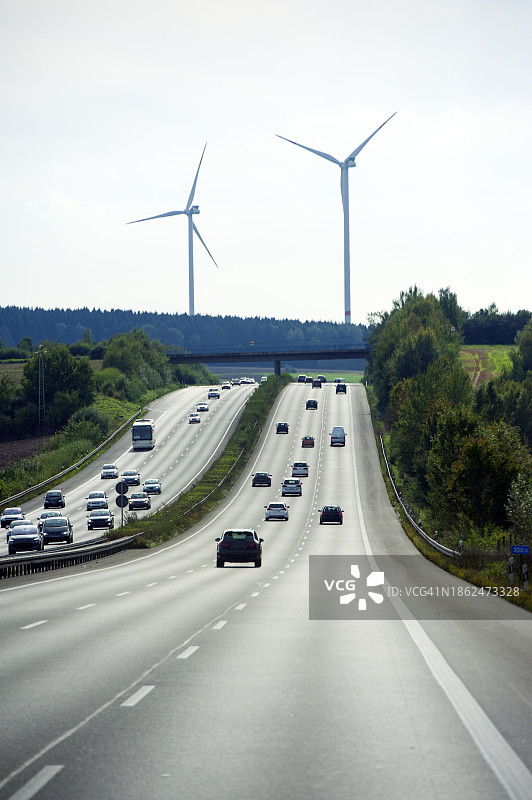 7号高速公路卡塞尔附近路段图片素材