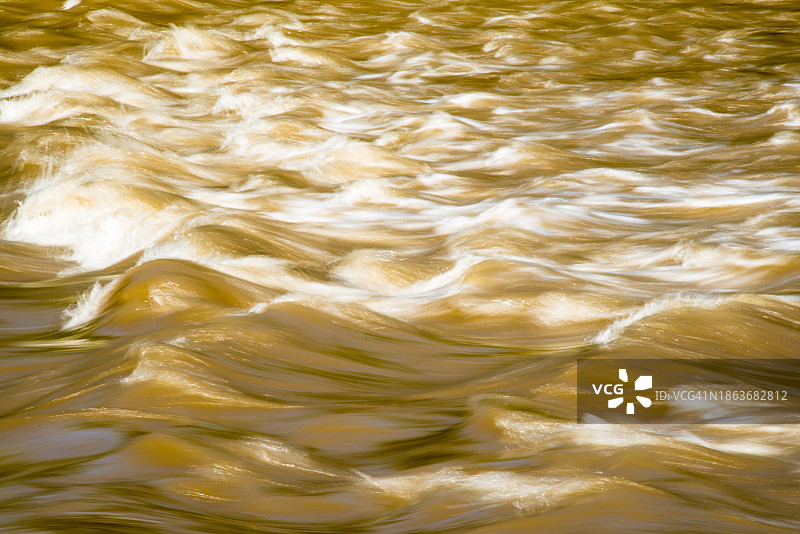 河流中快速流动的水图片素材