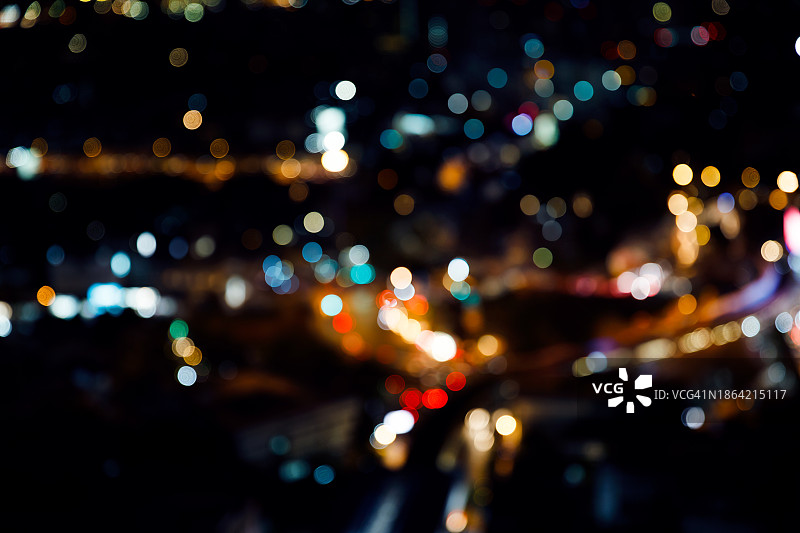 彩色散焦灯光图片素材