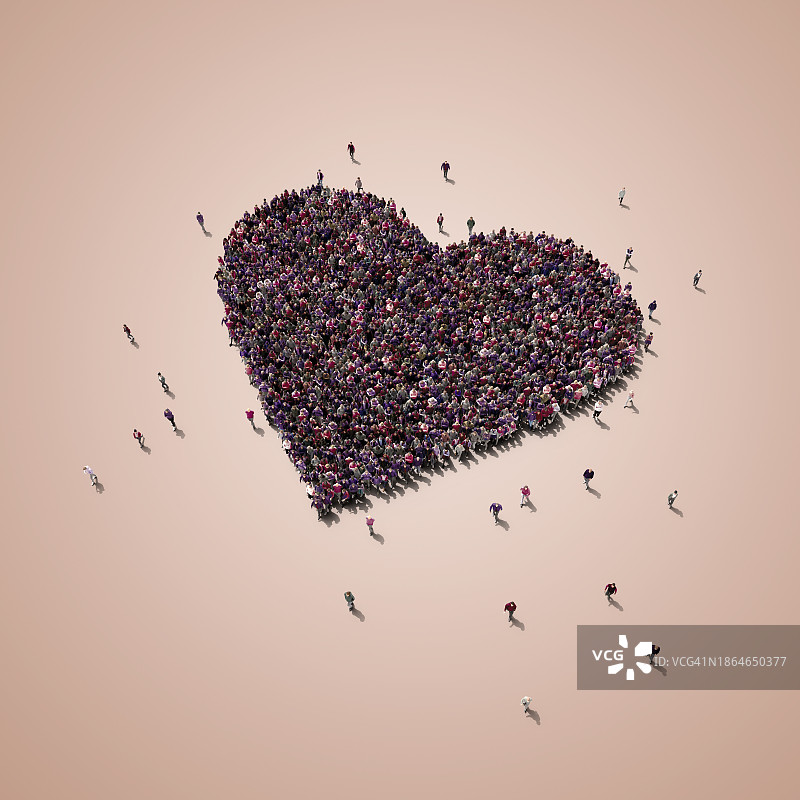 人群爱心图标图片素材