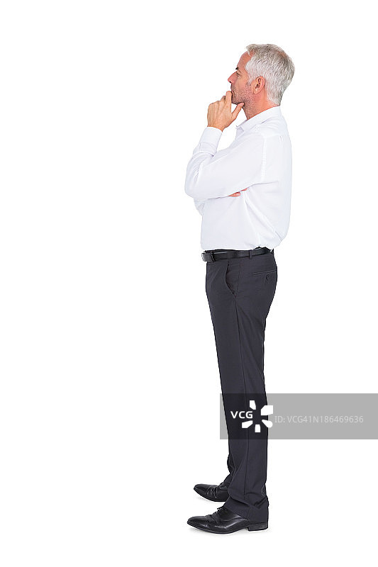 沉思的商人图片素材