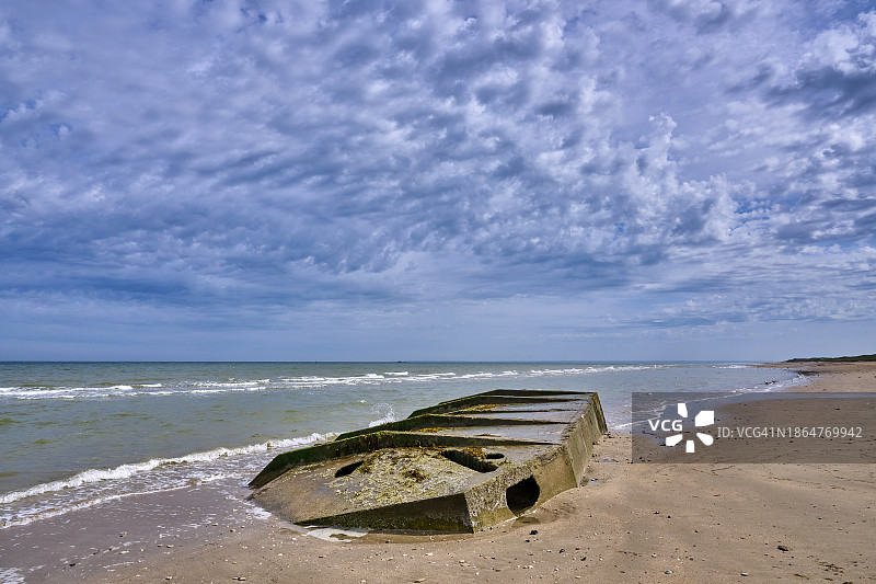 法国诺曼底犹他海滩图片素材