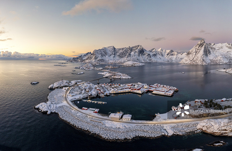 哈姆内伊岛的金色时刻图片素材