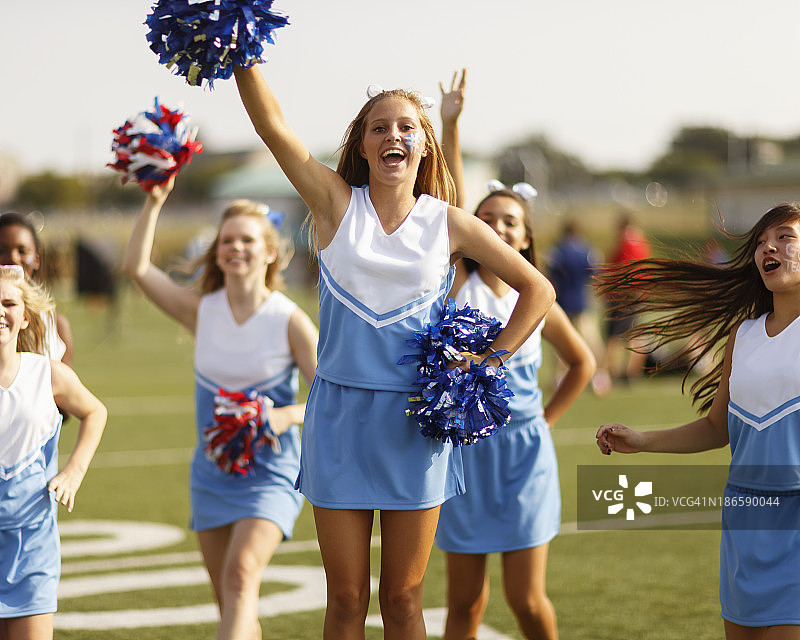 足球啦啦队图片素材