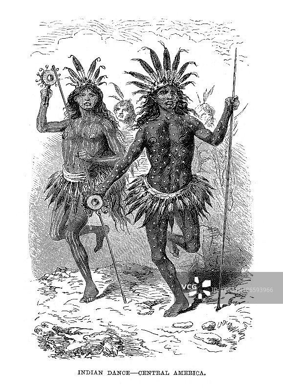 中美洲的印度舞蹈图片素材