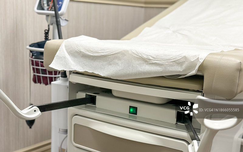 妇科诊室内的病人检查椅图片素材
